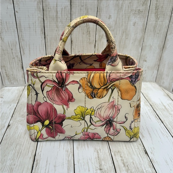 PRADA CANAPA FAIRY JAMES JEAN 2 Way Convertible Tote Art: 1BG439 #100 - Picture 3 of 14